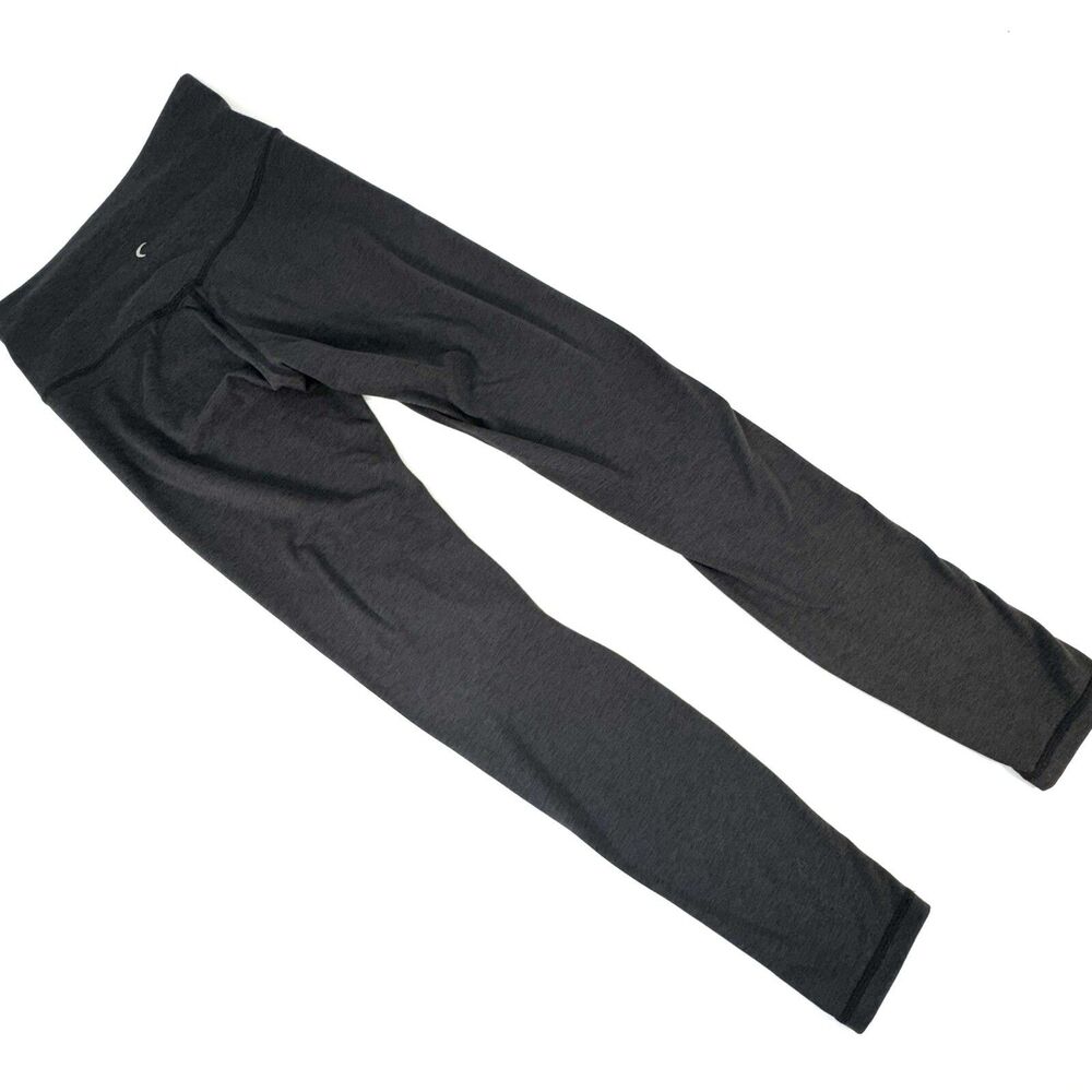 Zyia Pants Womens 4 Heather Gray Leggings Mid Rise Active Athletic Yoga Running